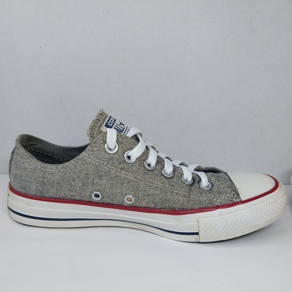 Converse Chuck Taylor All Stars Ox Low Top Women's Size 7 Grey Sneaker Shoes - Picture 5 of 11
